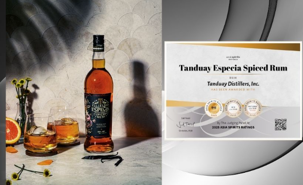 Tanduay Especia Spiced Rum Awarded Double Gold Medal, Rum of the Year at 2025 Asia Spirits Ratings